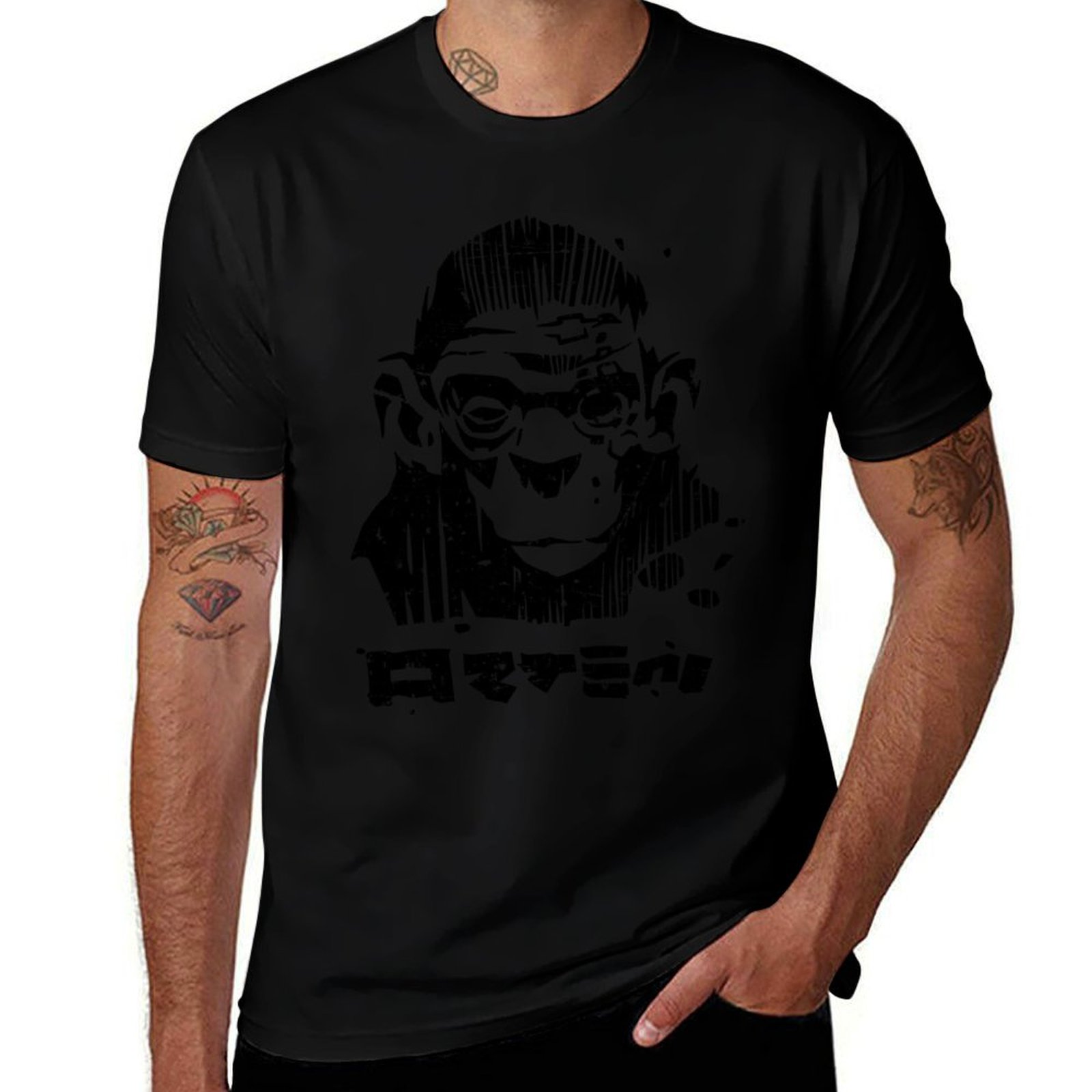 Industrial Laser Printing - レーザーアイモンキーTシャツ 産業用ワークTシャツ