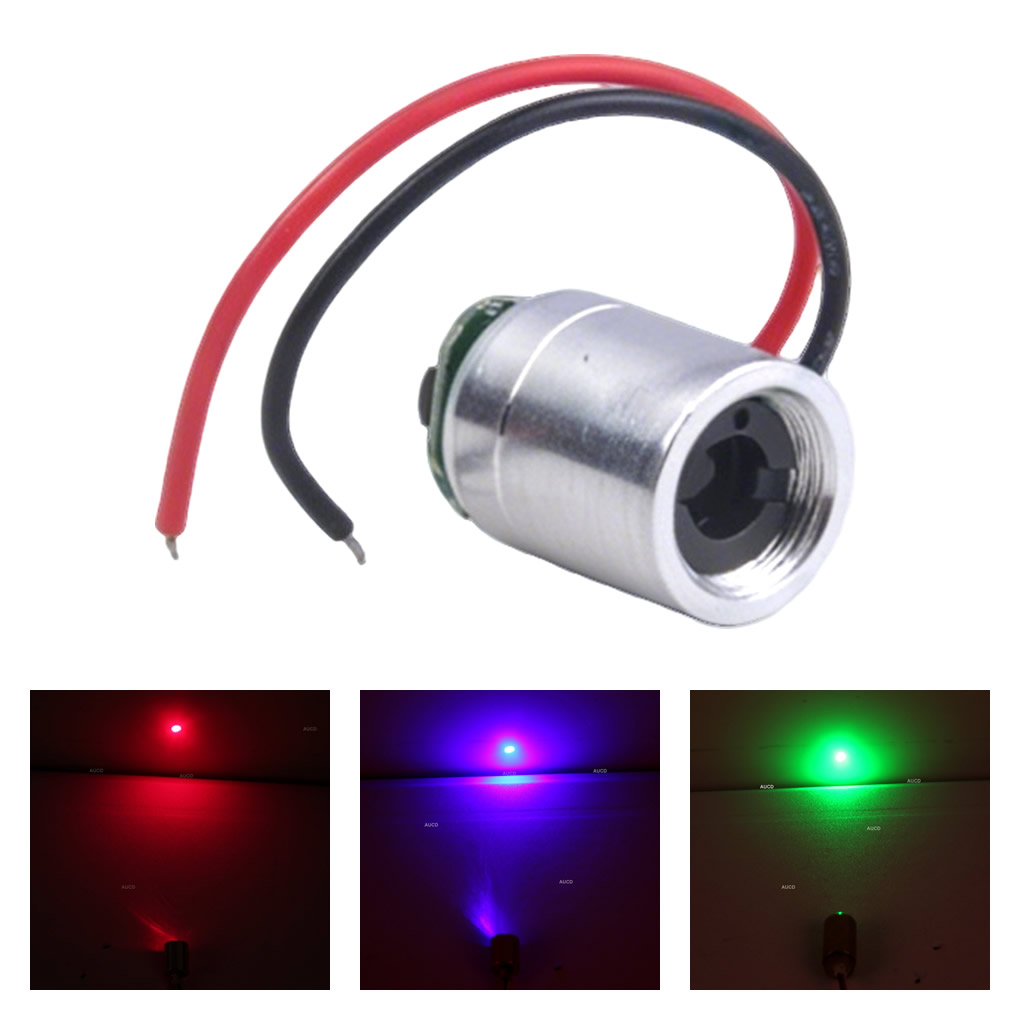 Industrial Blue Laser - Φ12x15mm DC 5V 赤-100mW 緑-50mW 青-100mW