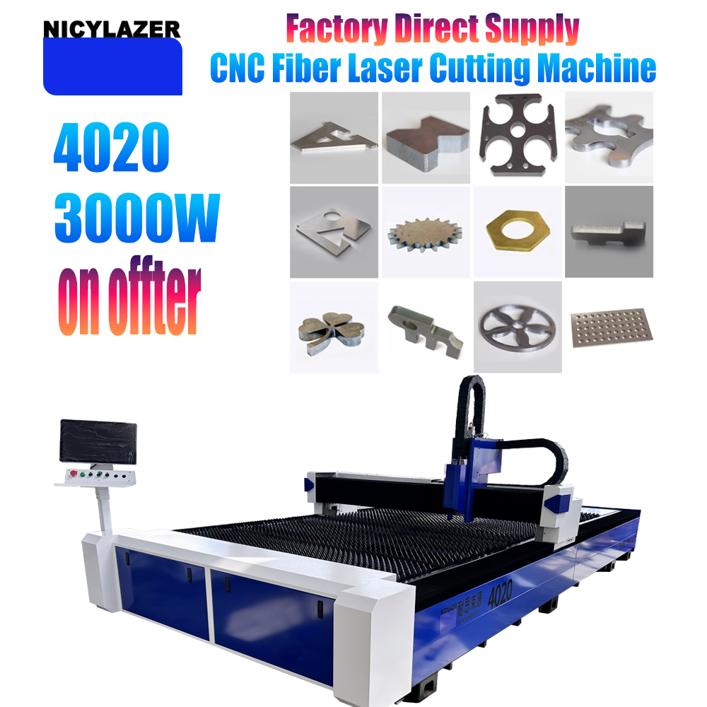 Industrial Laser Metal Cutting Machine - NICYLAZER CNC 3000W 4020 ファイバーレーザー切断機 金属板鋼板カッター