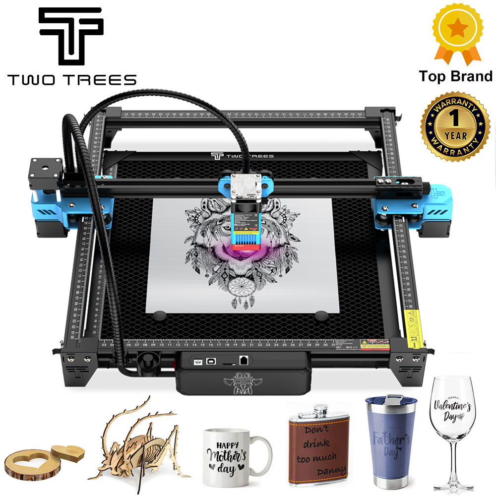 Industrial Laser Etching Machine - TwoTrees TTS-55 プロレーザー彫刻機 Wifi オフライン制御 80