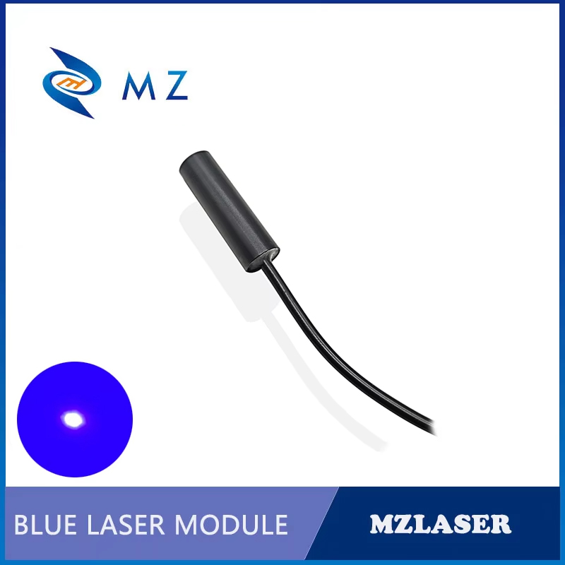 Industrial Blue Laser - コンパクトミニブルードットレーザーダイオードモジュール 450nm 10mw 3V D12mm 工業用グレードスポットレーザー、アダプタ供給付き