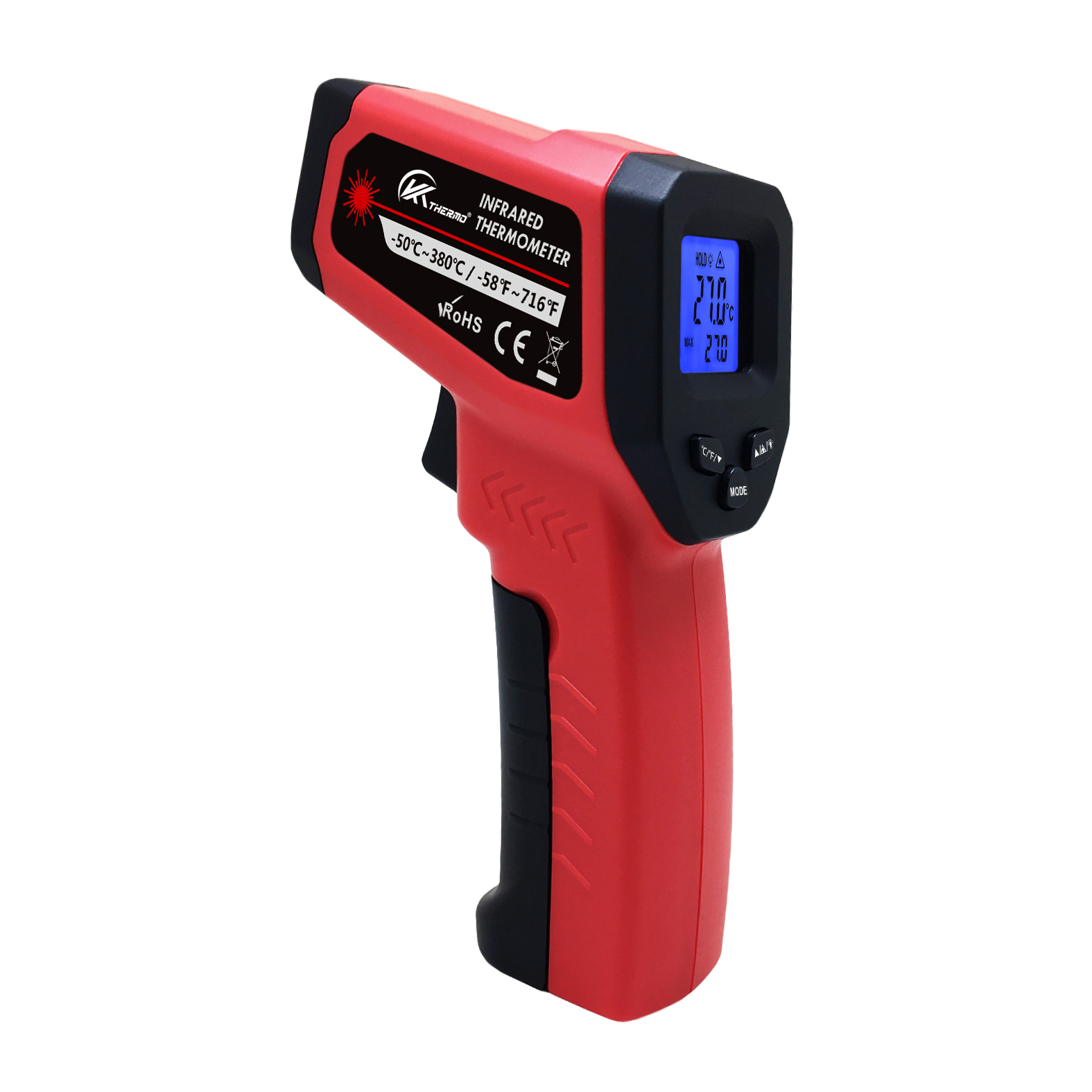 Industrial Laser Level - 産業用LCD電子体温計,非接触,-50〜600,デジタルレーザー,温度計ガン,レーザーポイント,赤外線温度計