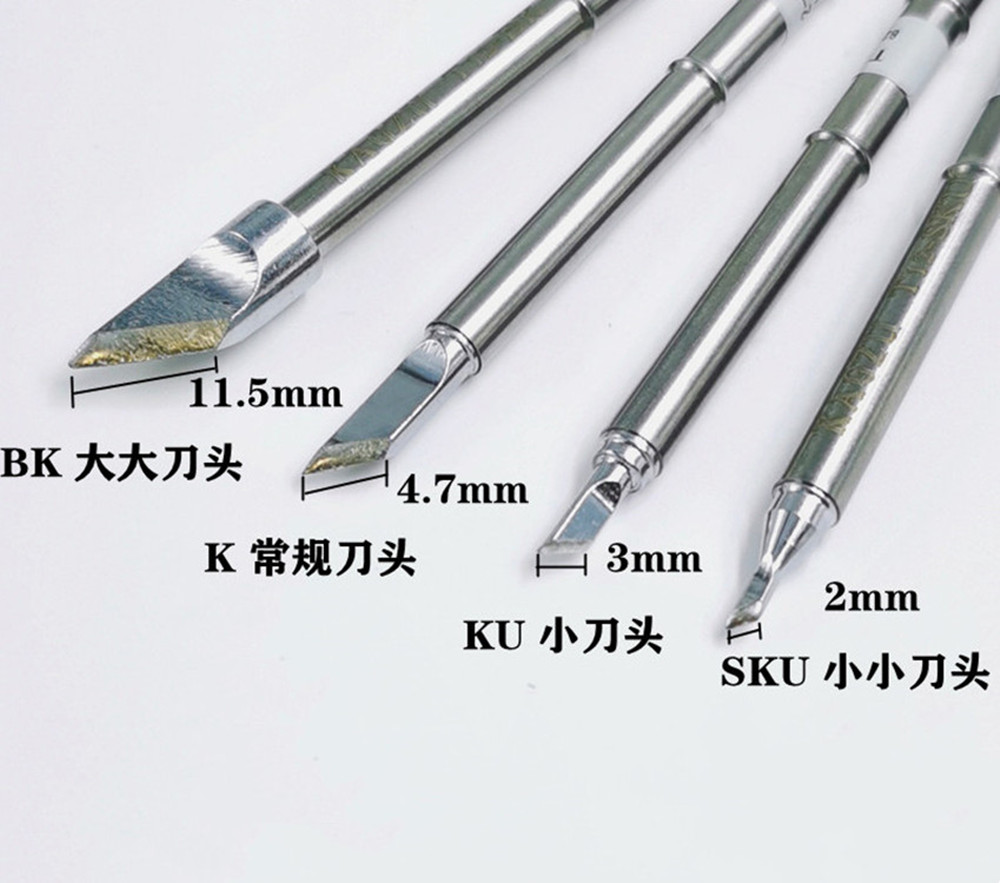 Industrial Laser Soldering Iron - T12-BK/SKU/C6/C8/C10/C15 はんだごてチップは、OLED&STC-LED T12 はんだ付けステーション P9/M8/9501 ハンドルリワーク用に設計されています。