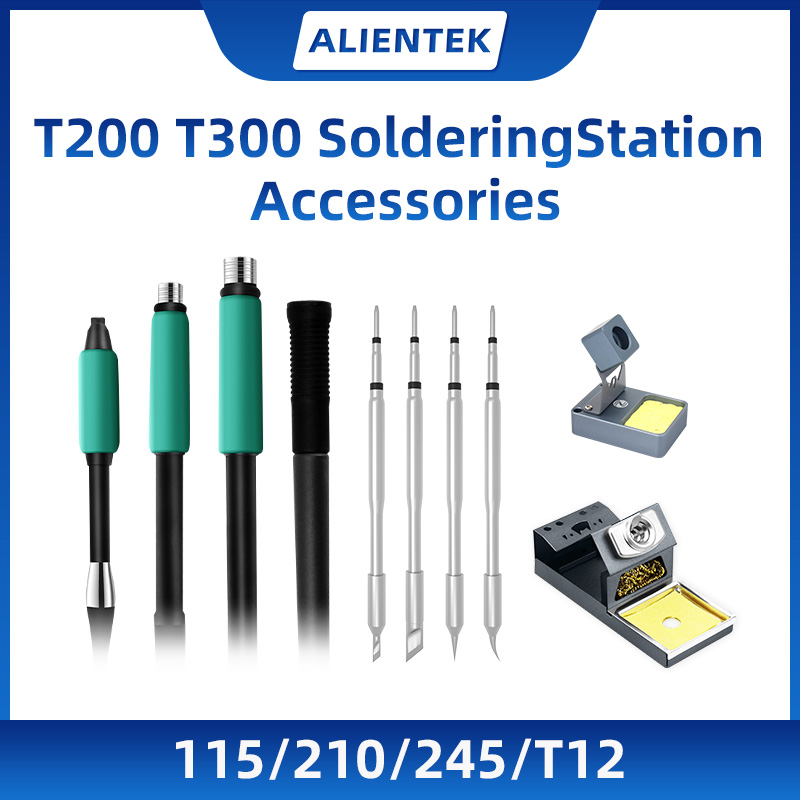 Industrial Laser Soldering Iron - ALIENTEK T200 はんだごてハンドル C210/C245/c115/T12 用交換用アイロン T300