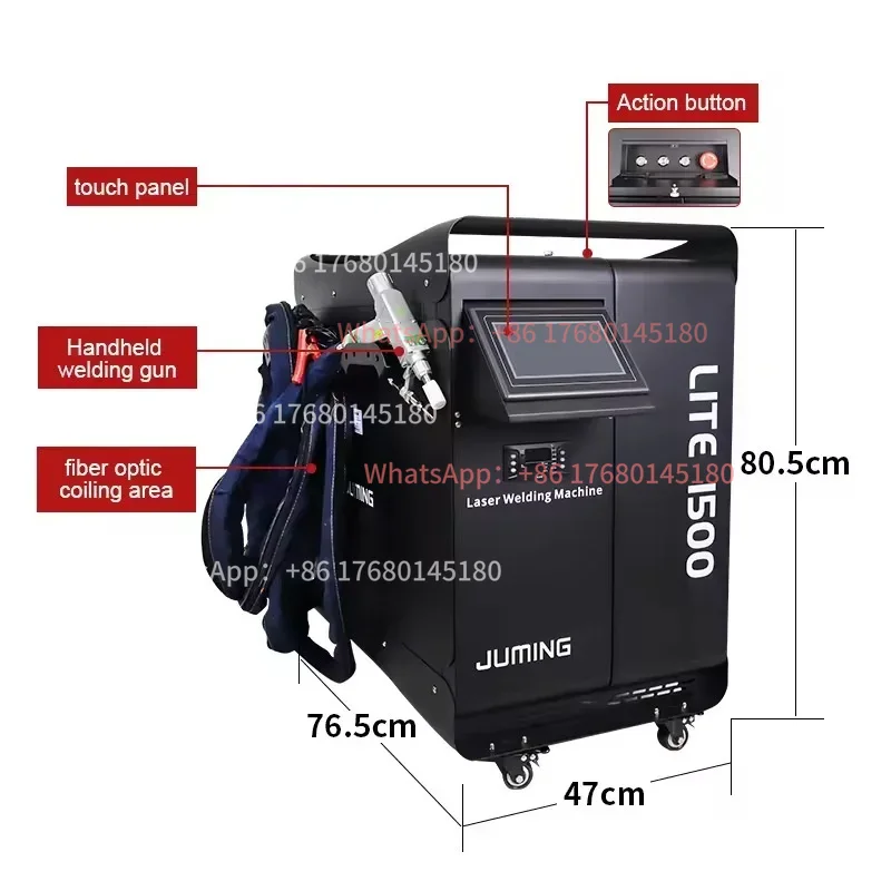 高出力のハンディ型産業用レーザー加工機。ステンレス鋼板や鉄板 - Industrial Laser Rust Removal Machine のレビューと価格