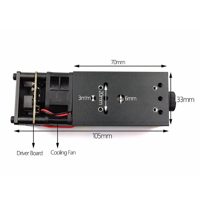 405nm～850nm フォーカス調整可能なヘッド 赤、緑、 - Industrial Blue Laser のレビューと価格