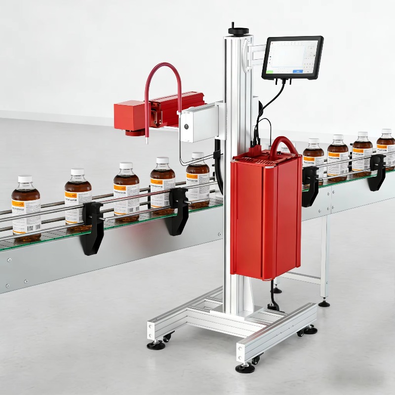 非接触式永久飛行レーザーマーカー、あらゆる産業の包装、金属、 - Industrial Laser Printing のレビューと価格
