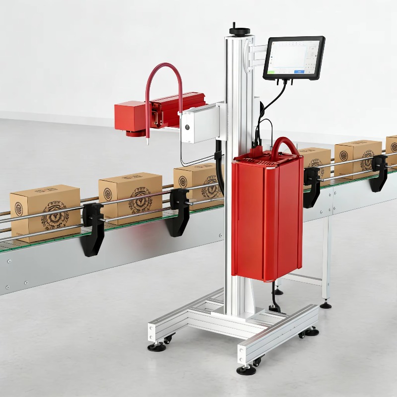 非接触式永久飛行レーザーマーカー、あらゆる産業の包装、金属、 - Industrial Laser Printing のレビューと価格