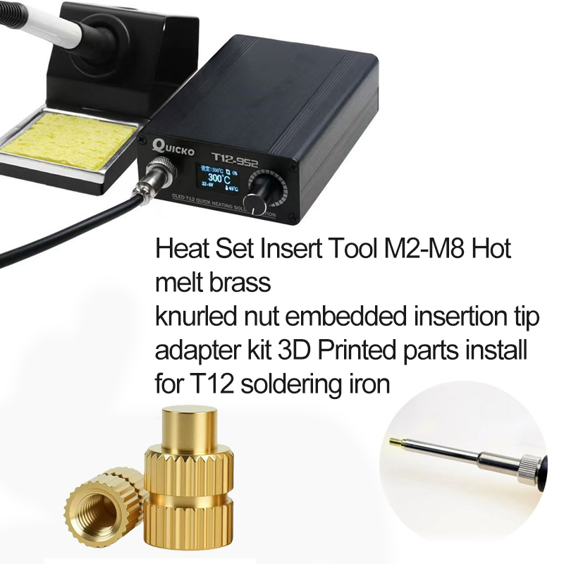 M2-M8 ホットメルト真鍮製ねじ付きローレットナット埋め込 - Industrial Laser Soldering Iron のレビューと価格