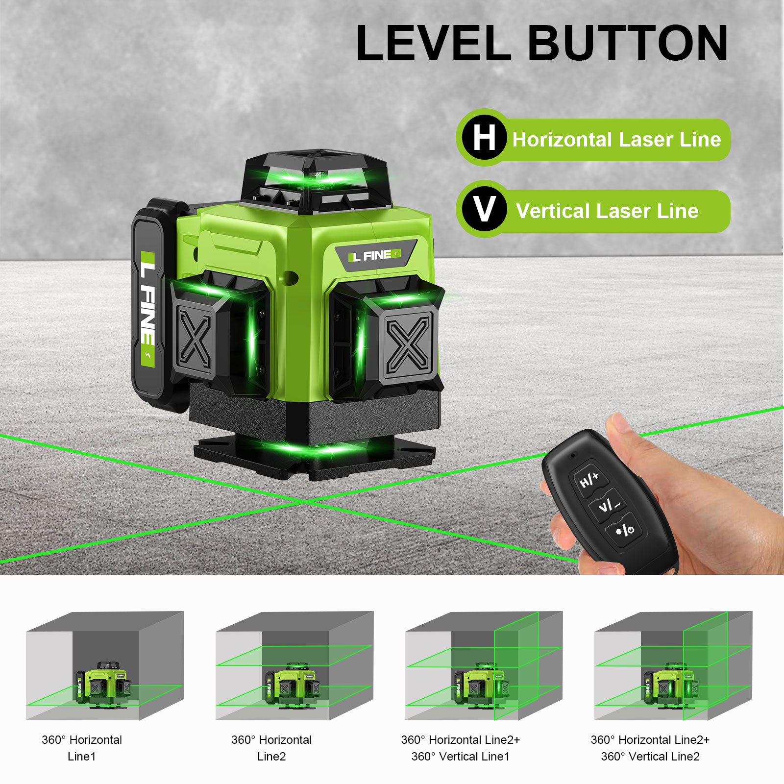 レーザーレベルセルフレベリング水平垂直クロス 16 ライング - Industrial Laser Level のレビューと価格