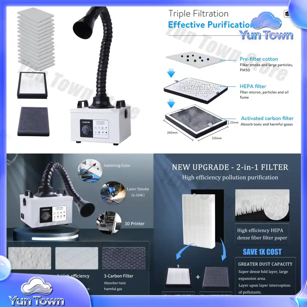 100Wモーターレーザー煙浄化装置、HEPAフィルター14個 - Industrial Use Of Laser のレビューと価格