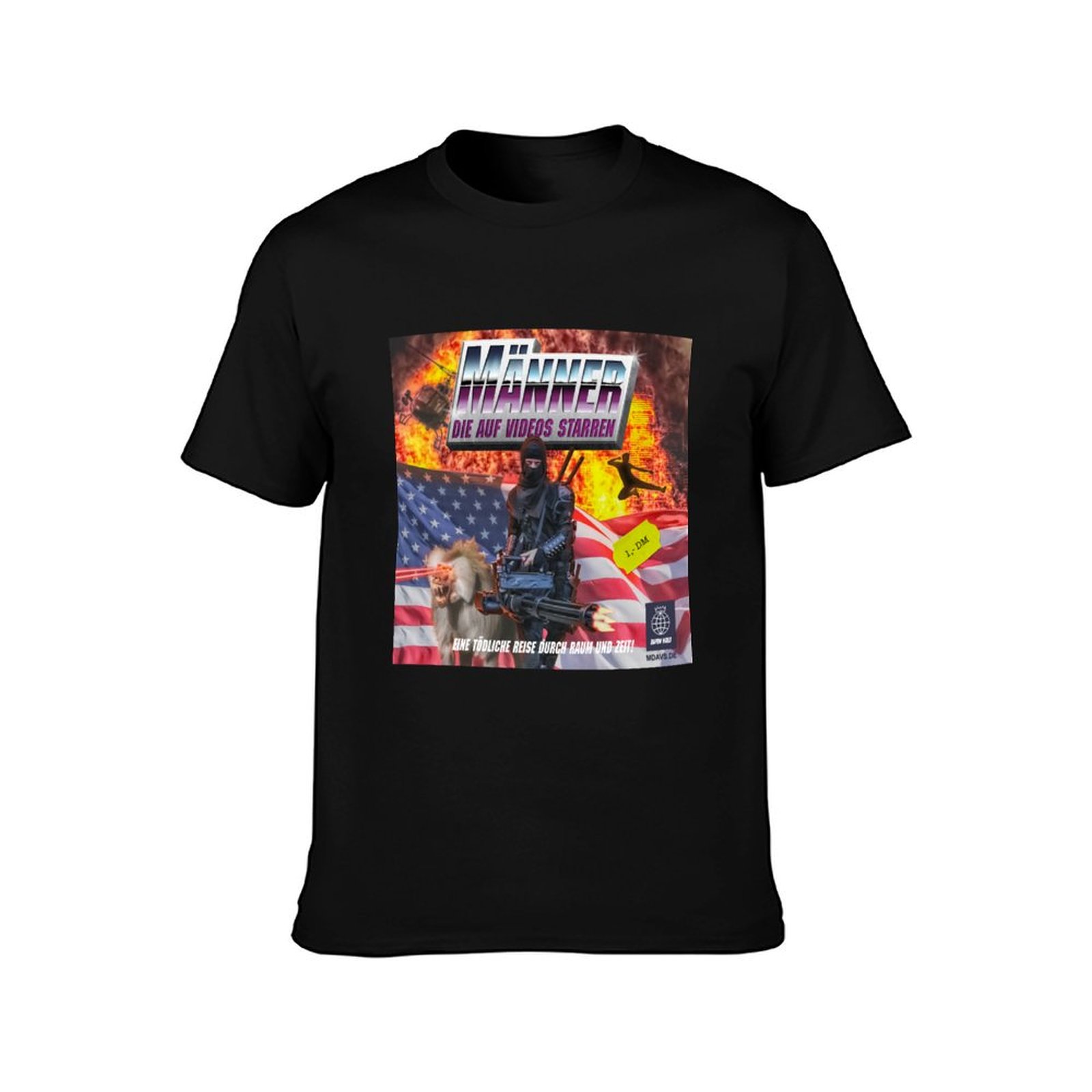忍者マスターと彼のレーザーババーンが描かれたTシャツ、作業用 - Industrial Laser Printing のレビューと価格