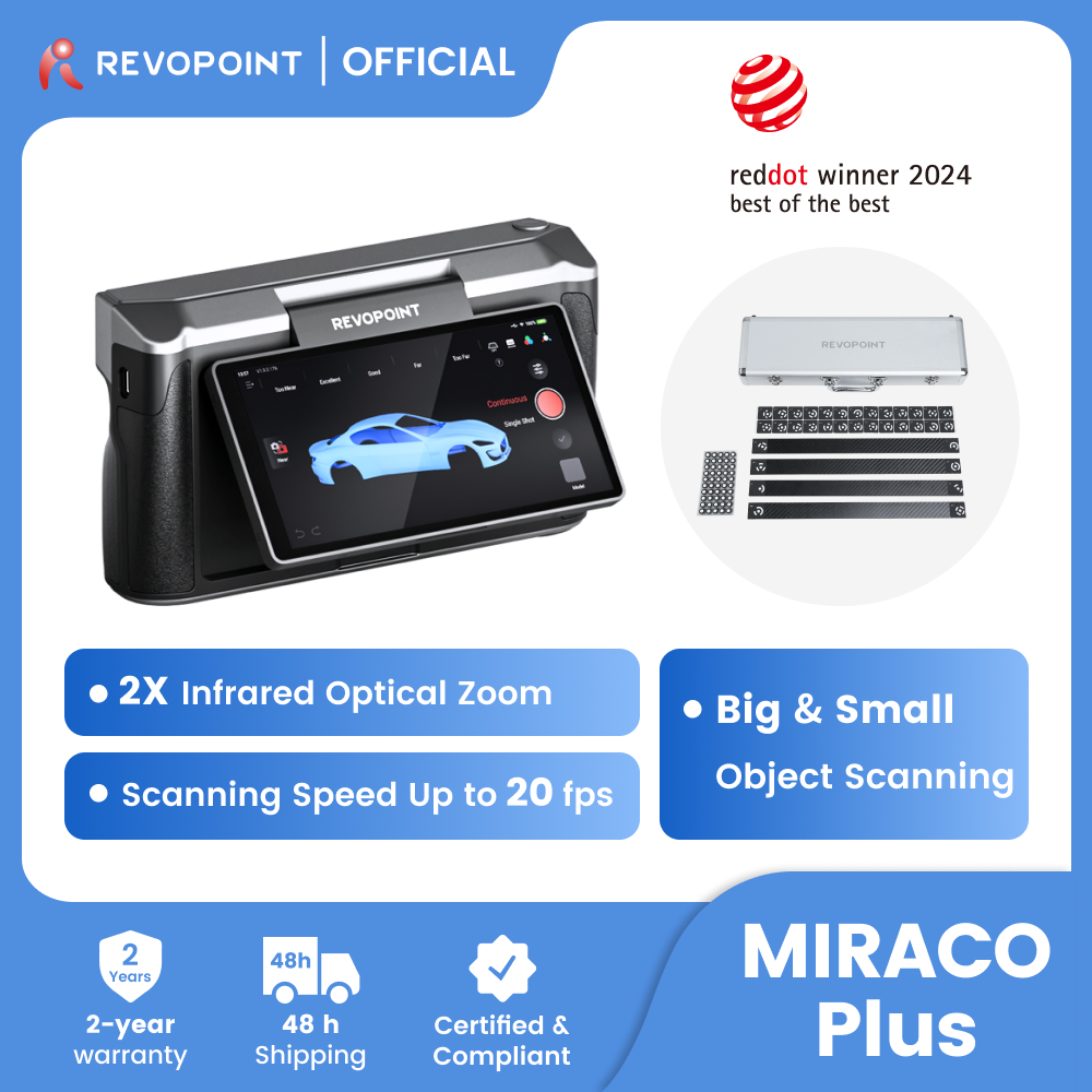 Revopoint MIRACO Plus 3Dスキャナー、 - Industrial Laser Scanner のレビューと価格