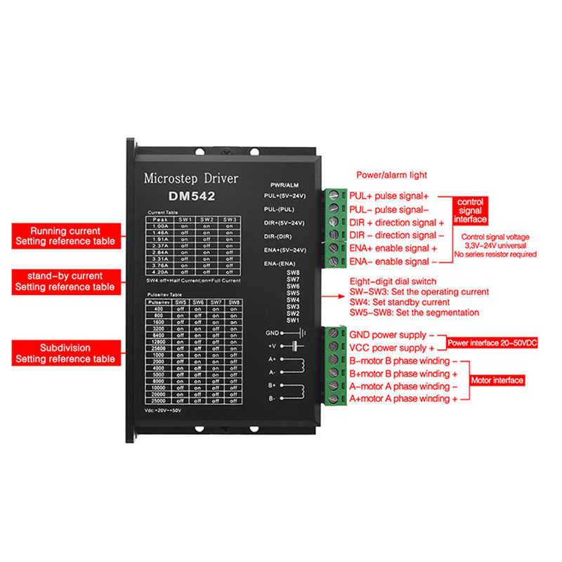 マイクロステップモーター,電圧20-50v dc,42 57 - Stepper Driver Cnc のレビューと価格