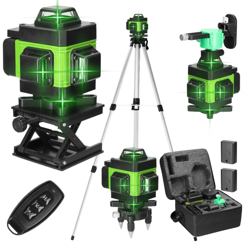 三脚/ニベルAレーザー 16ライン プロ仕様グリーンレーザー - Industrial Laser Level のレビューと価格
