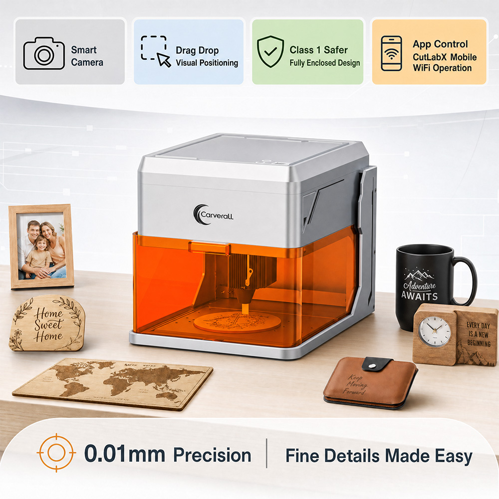Carverall A1PRO 10Wレーザー彫刻機、HDカ - Industrial Laser Etching Machine のレビューと価格